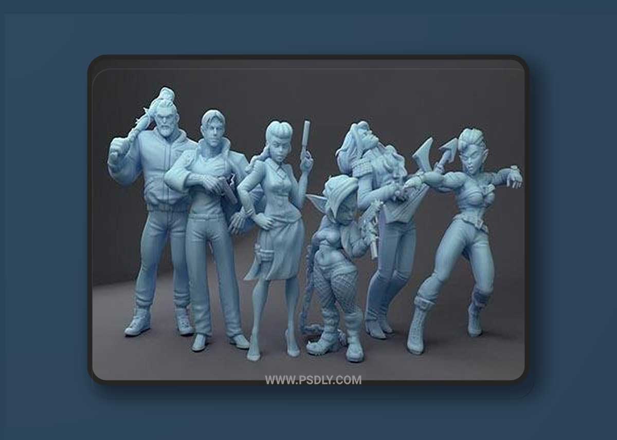 Twin Goddess Miniatures January 2022 3D Printable