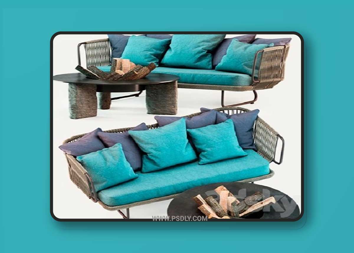 Varaschin Babylon Sofa 3D Model