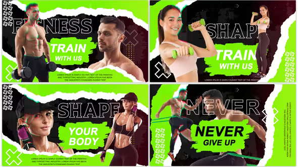 Videohive Glitch Fitness Promo 37184501