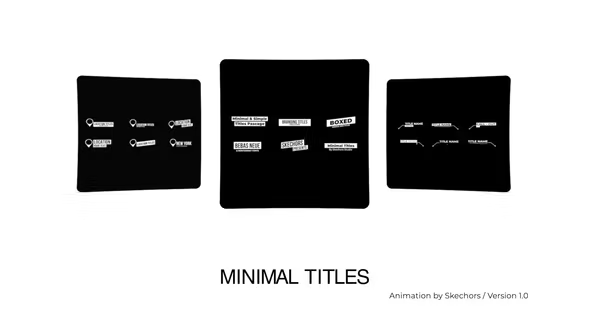 Videohive Titles Set | After Effects 36914953