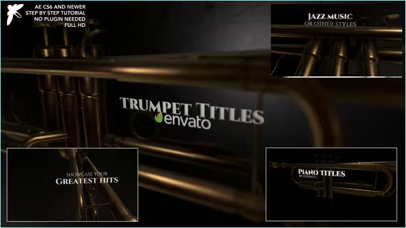 Videohive Jazz trumpet Titles 37300885