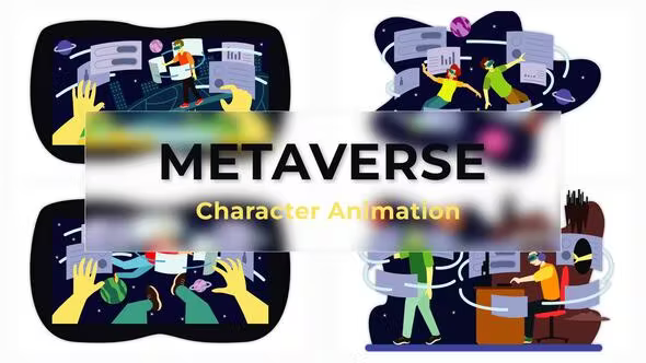 Videohive Metaverse Character Animation Scene Pack 37070356