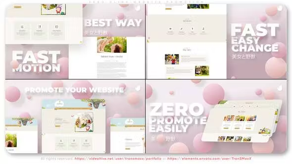 Videohive Zero Glide Website Promotion 37291939