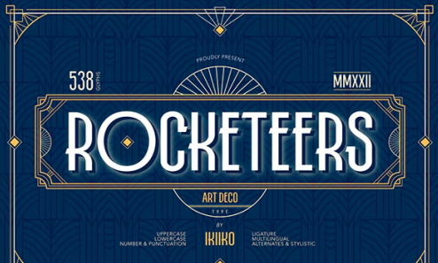 Rocketeers - Art Deco Type