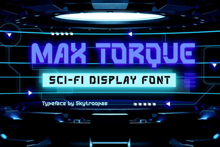Max Torque - Futuristic Techno Font