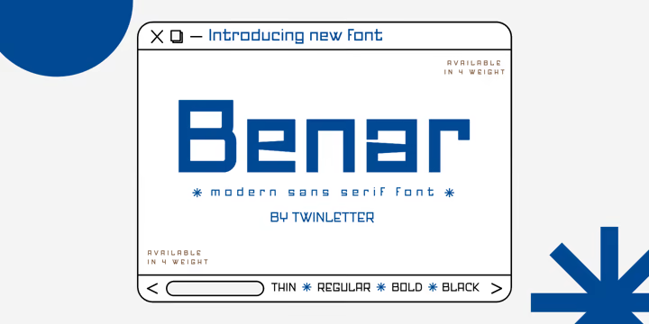 Benar Font Family