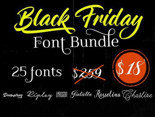 Black Friday Font Bundle #2