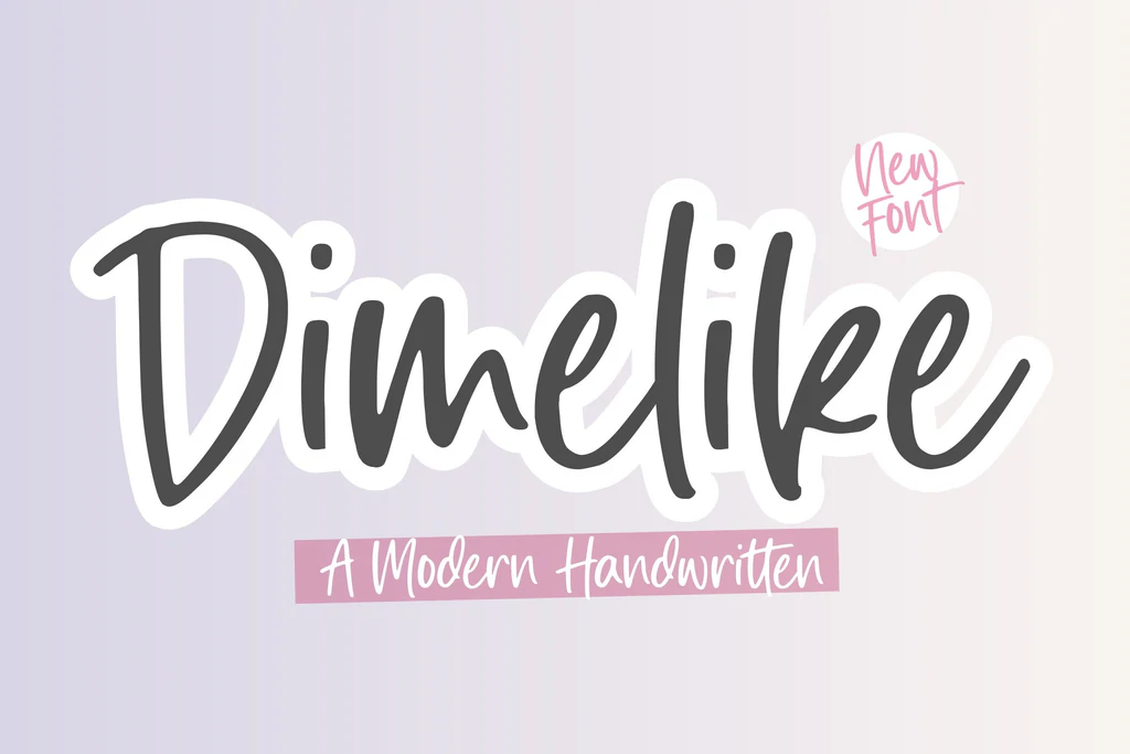 Dimelike - Modern Handwritten Font