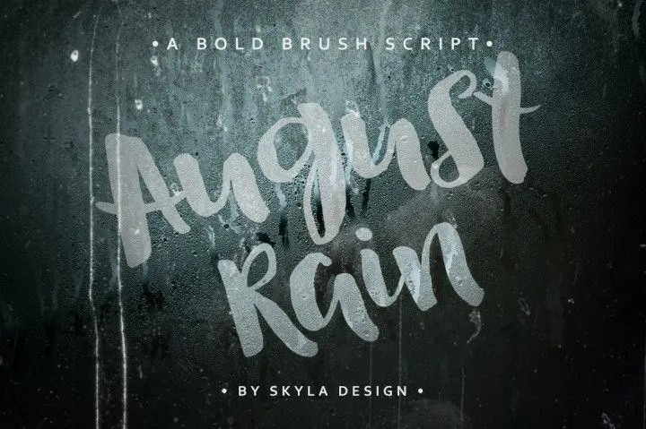 Brush font - August Rain