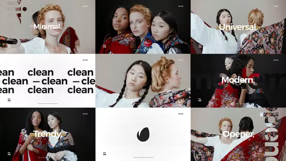 Videohive Minimal Dynamic Short Opener / Stomp Event Promo / Clean Typography Vlog / Youtube Channel Intro 37301256