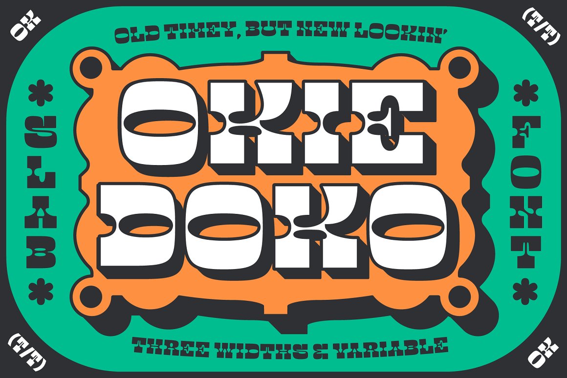 Okie Doko Western Slab Font