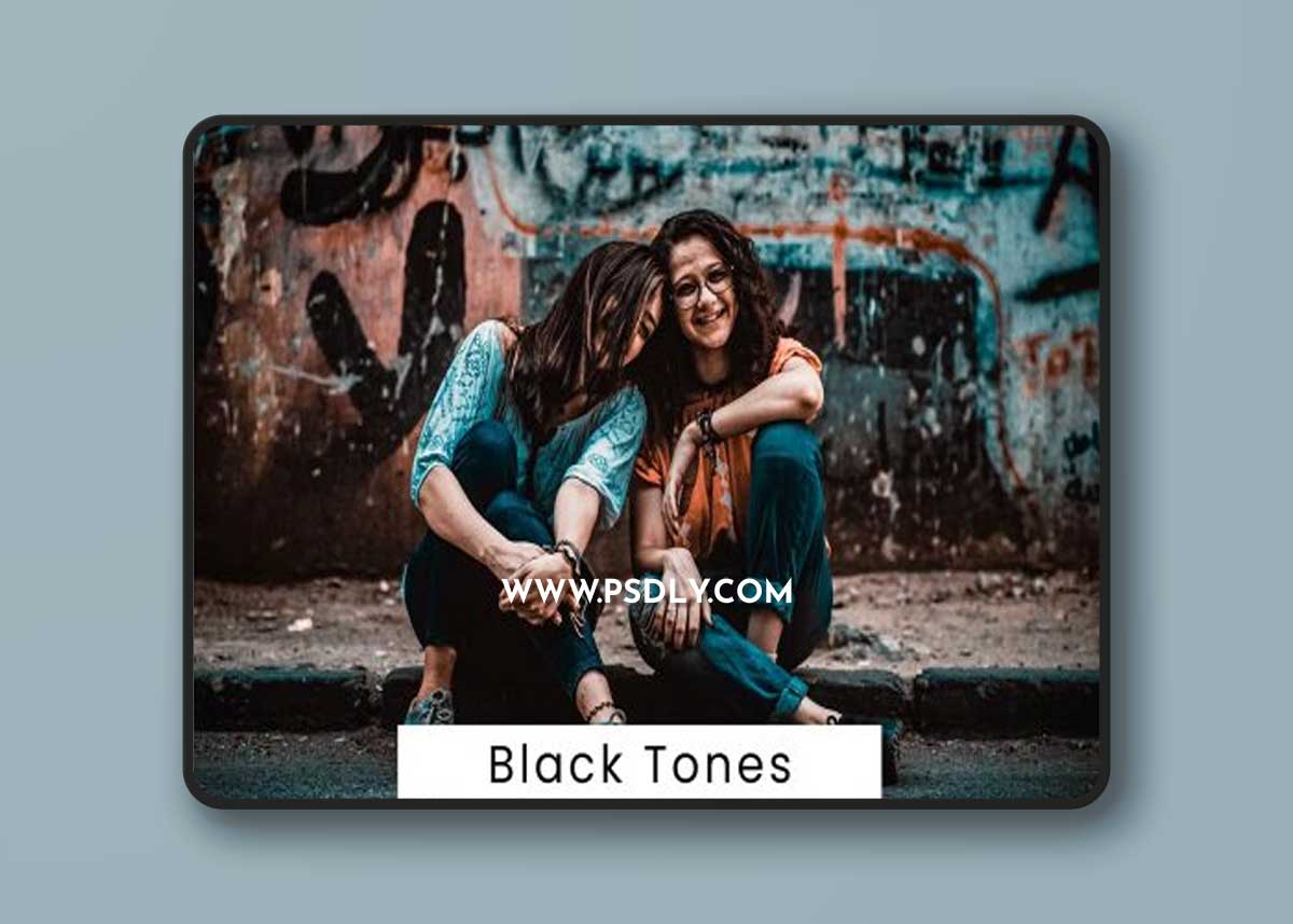10 Black Tones Lightroom Prestes