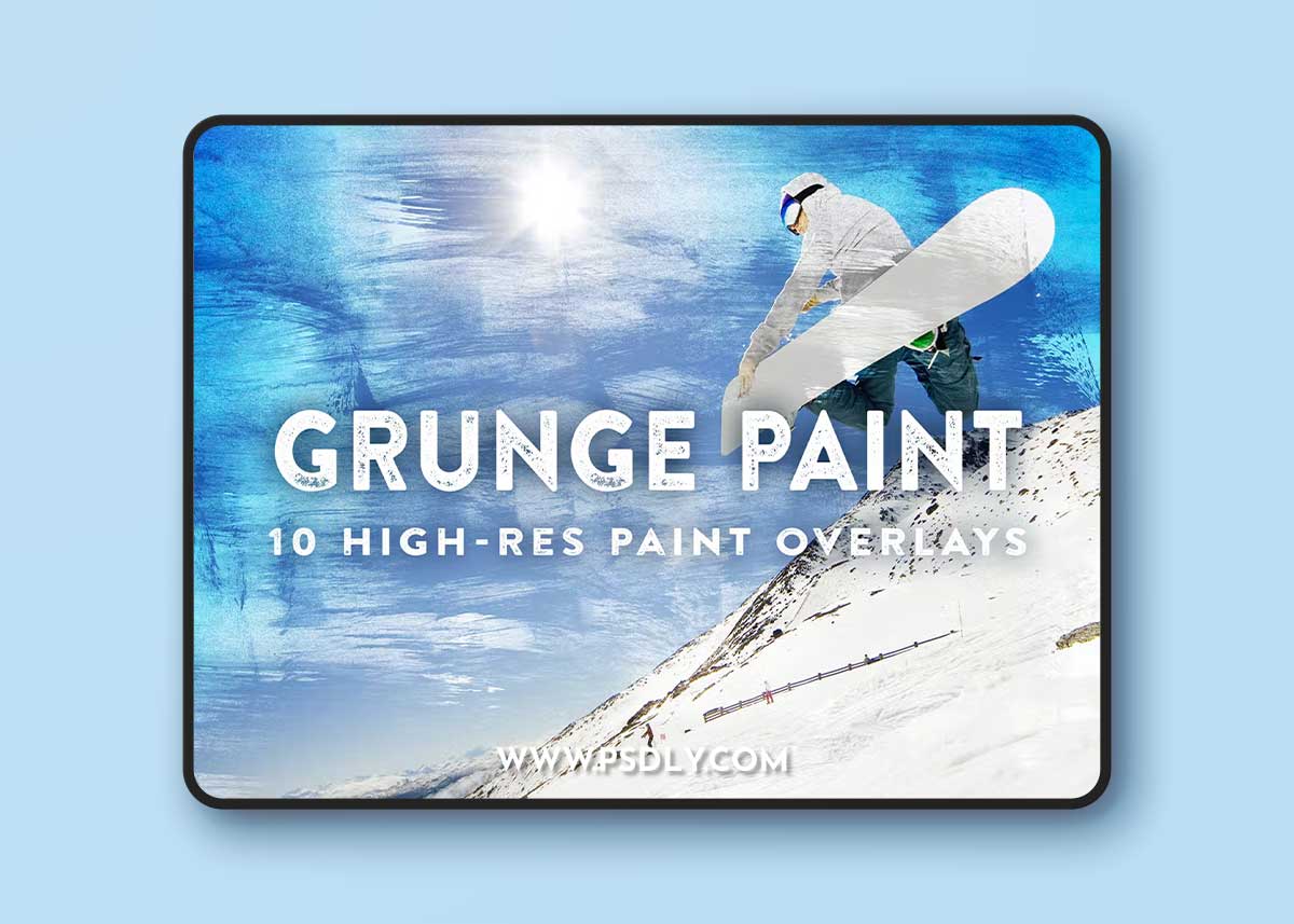 10 Grunge Paint Overlays
