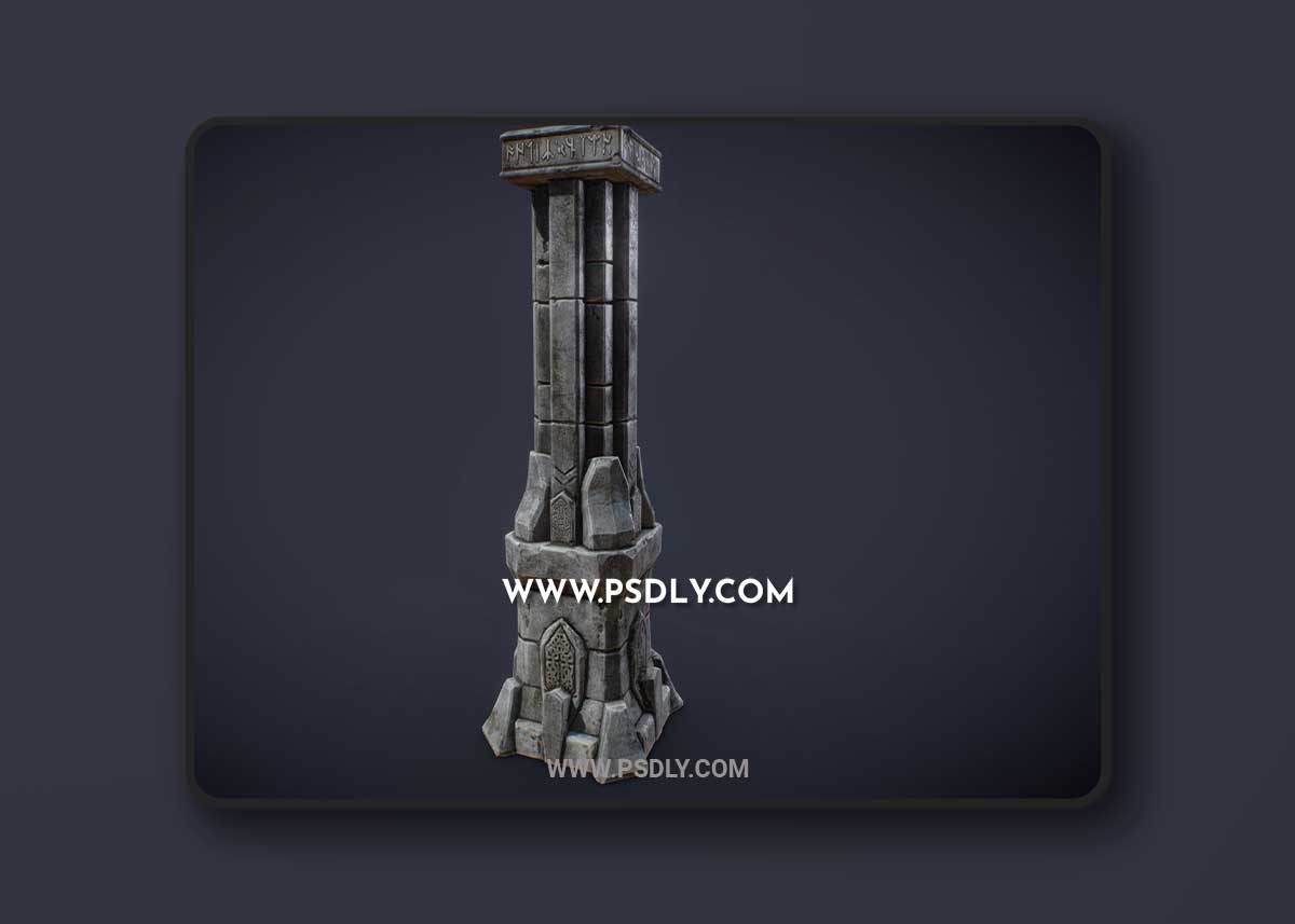 3D Print Model Dwarven Column 3D Model