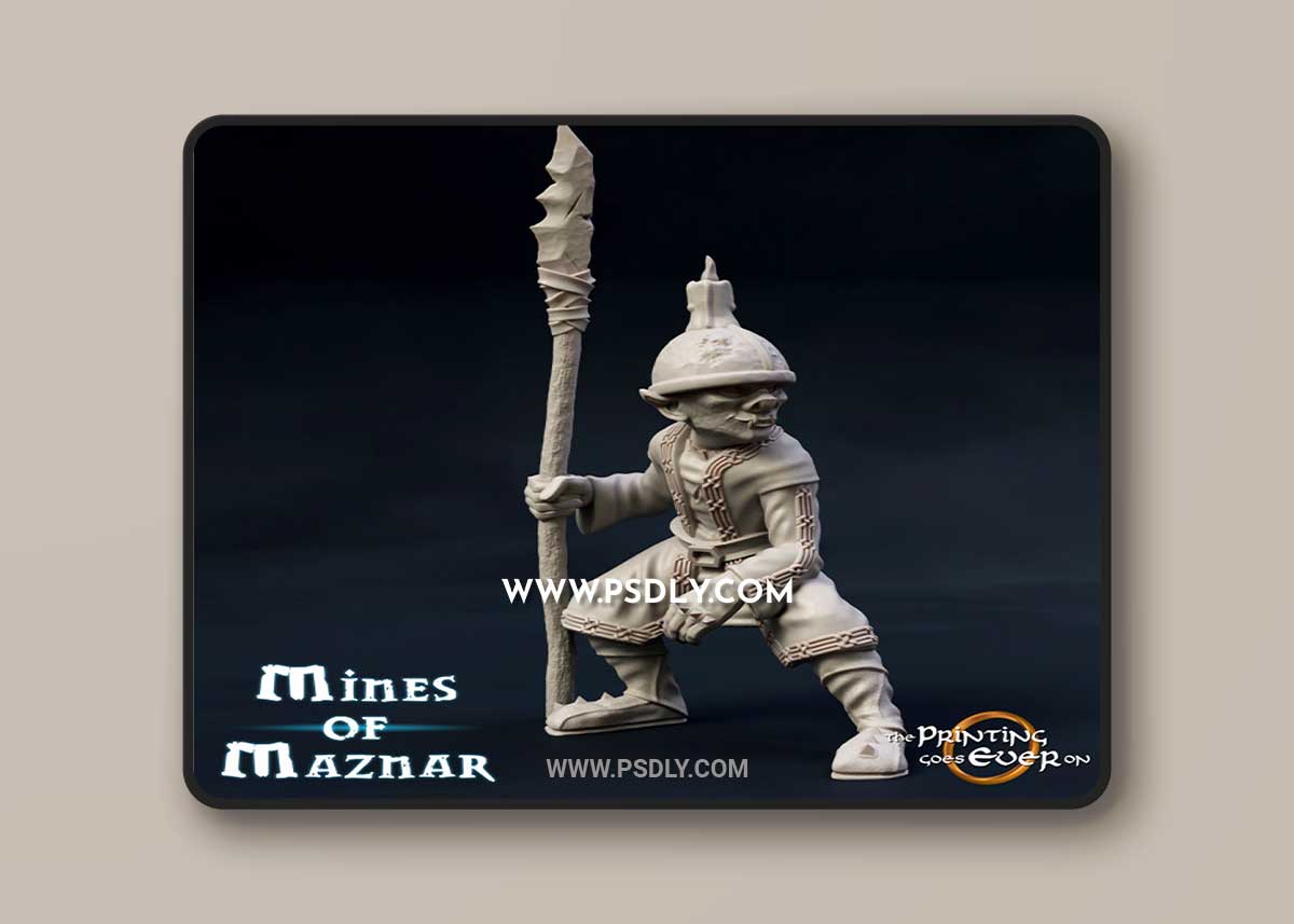 3D Print Model Goblin Spearman Version 3D Model