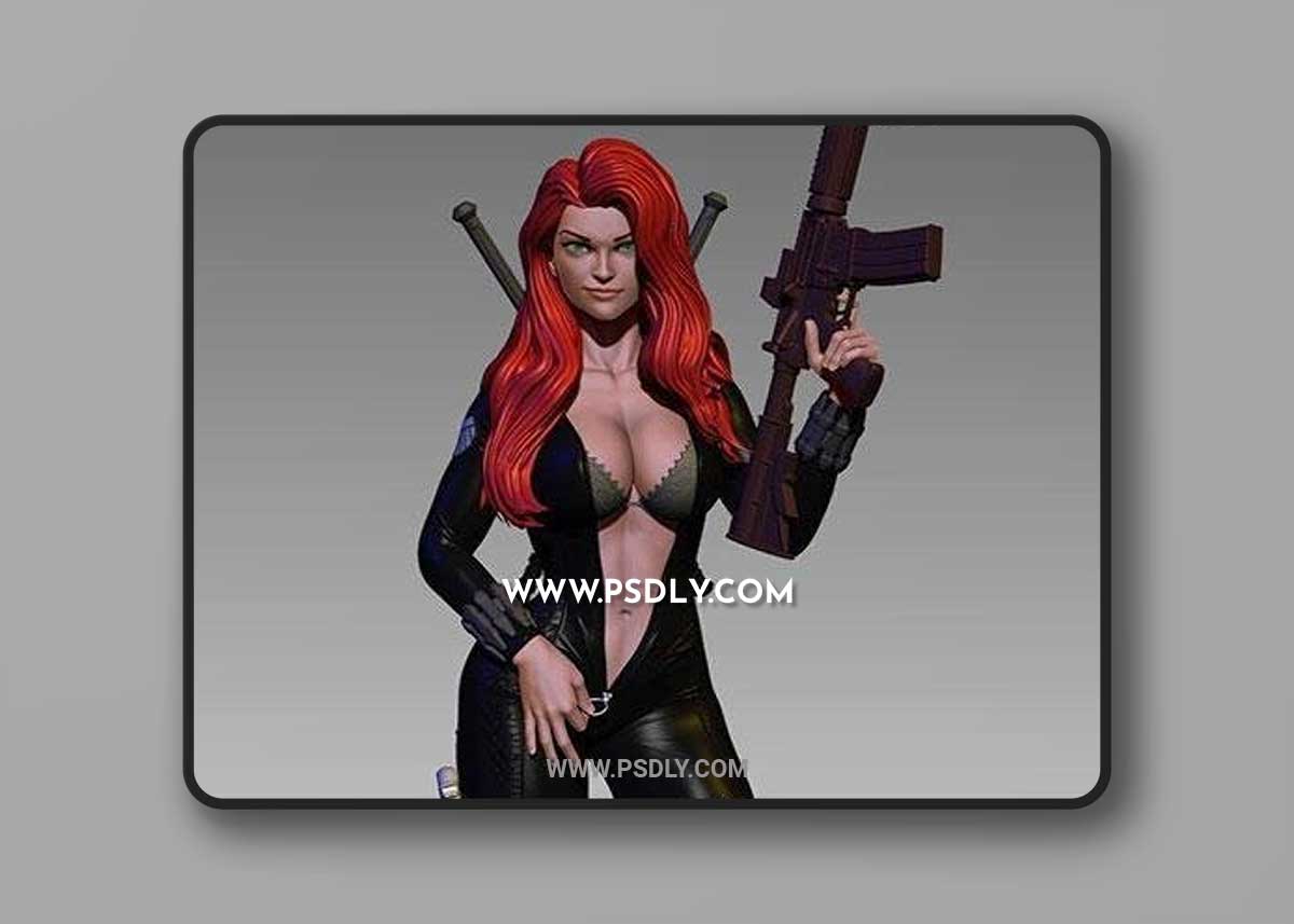 3D Print Models Black Widow