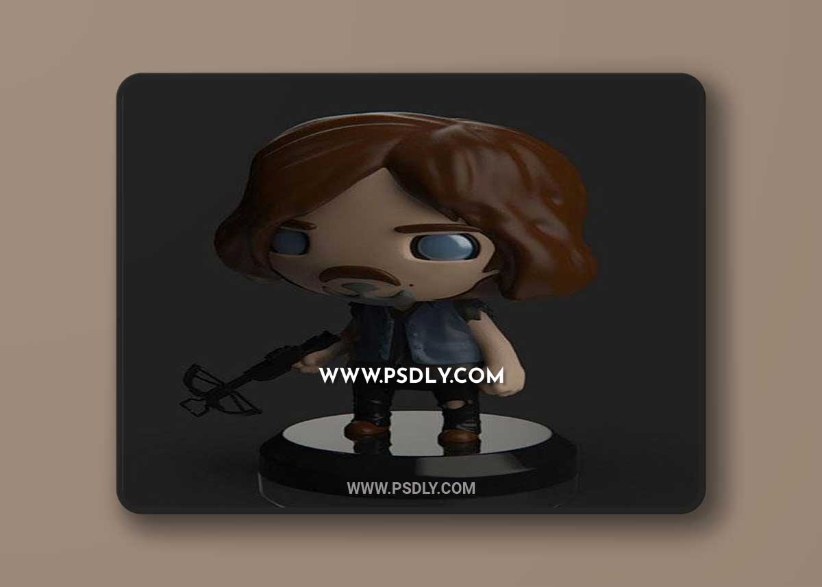 3D Print Models PlaKit Walking Dead - Daryl