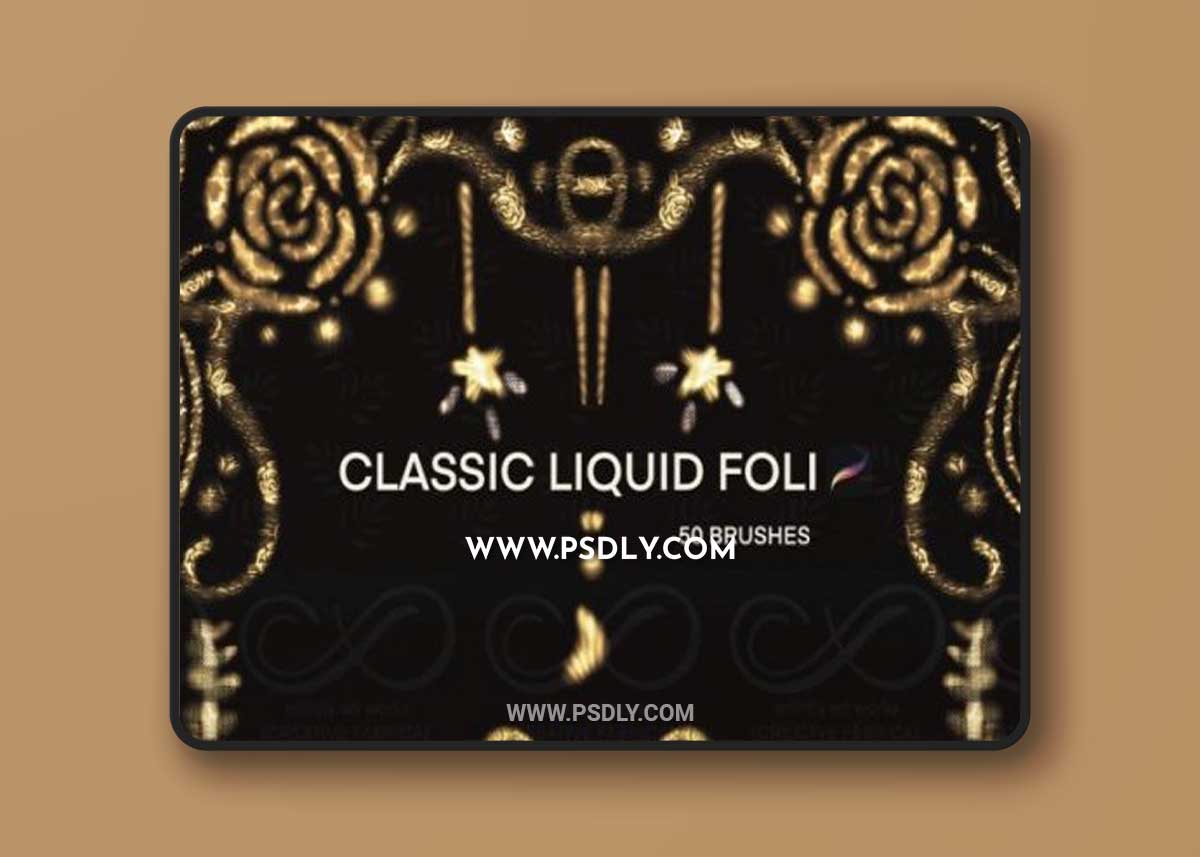 50 Procreate Liquid Foil