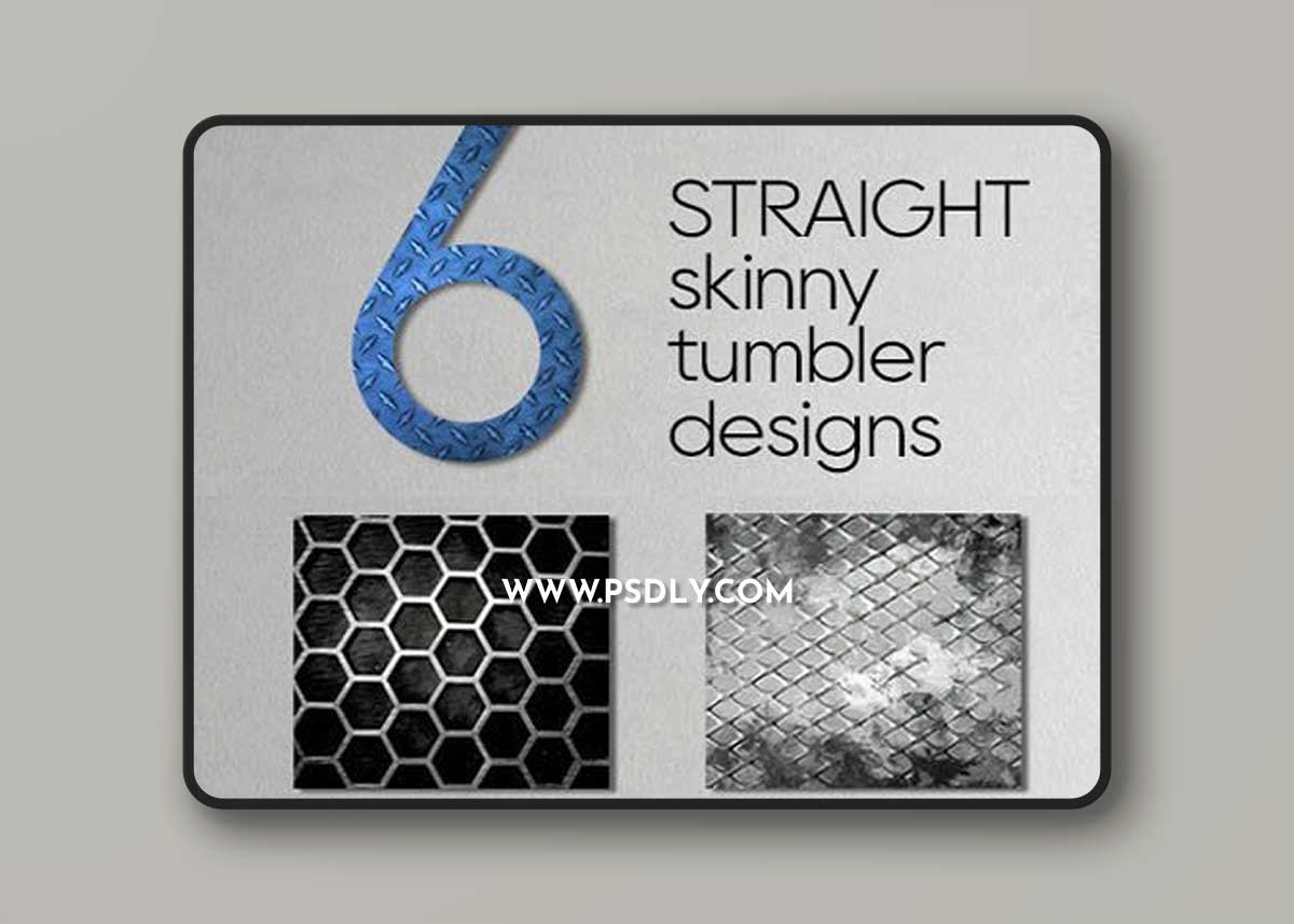 6 Metallic Skinny Backgrounds