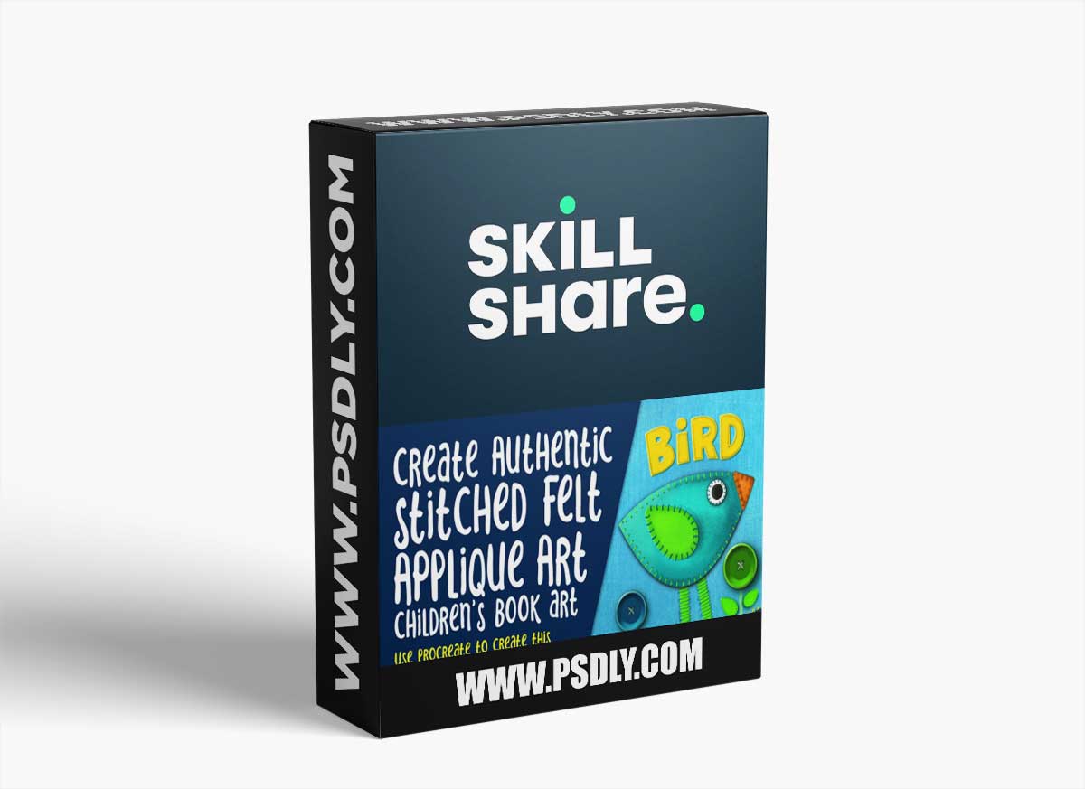 Authentic Stitched Felt Applique Art in Procreate With 10 Brushes Included