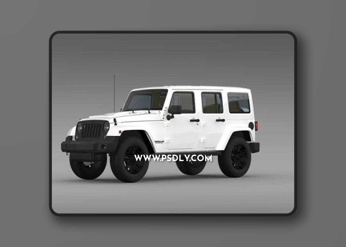 Cgtrader - Jeep Wrangler Unlimited Rubicon X 2014