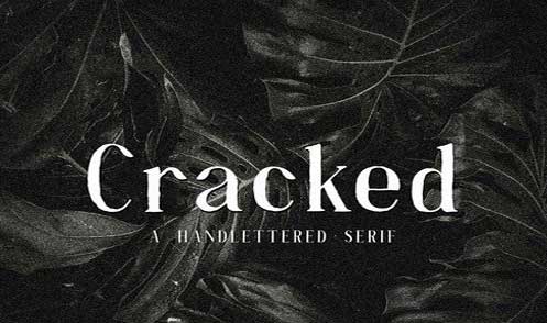 Cracked - A Handlettered Serif