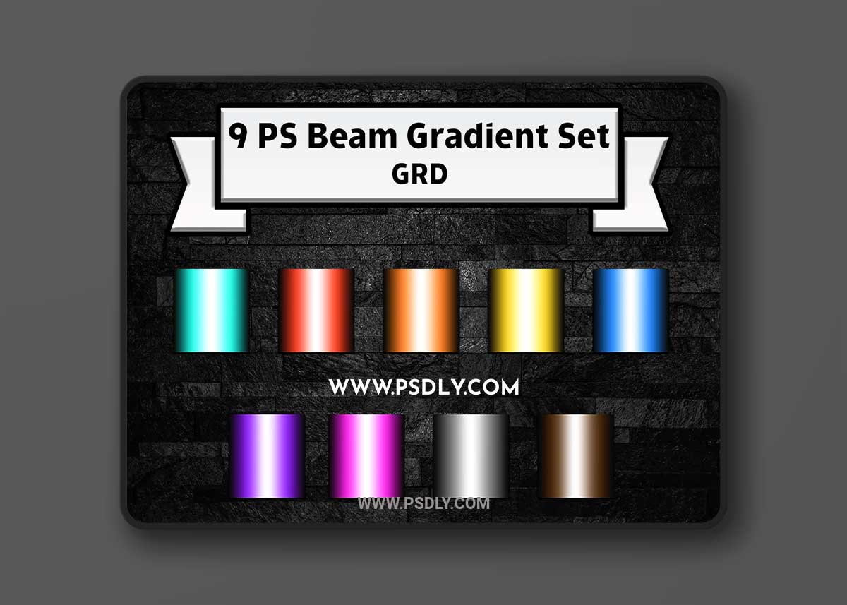 CreativeMarket - Adobe Photoshop Beam gradient bundle 7168249