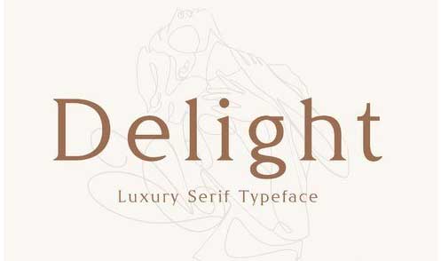Delight - Luxury Serif Typeface