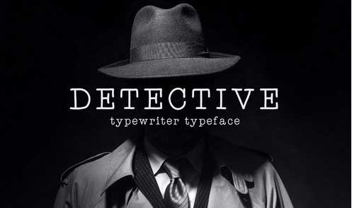 Detective - Typewriter Typeface