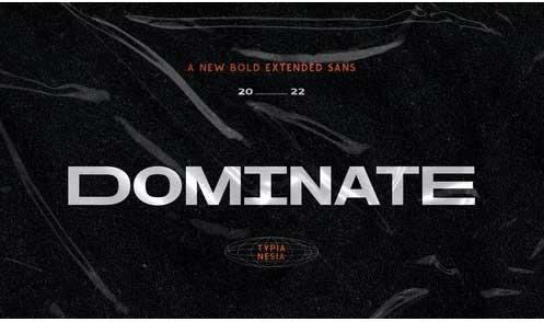 Dominate - Modern Extended Bold Display Sans