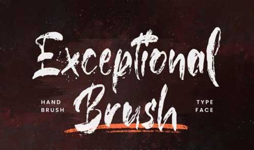 Exceptional Brush Font