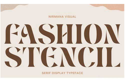 Fashion Stencil - Logo Font