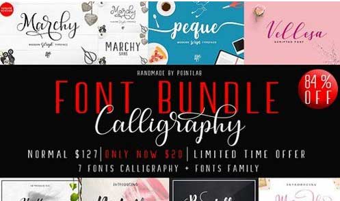 Font Bundle Calligrapy