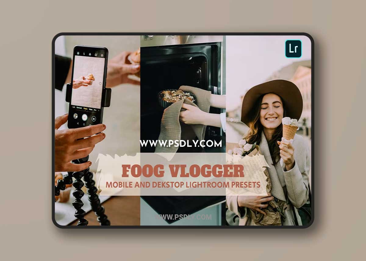 Food Vlogger Lightroom Presets Dekstop and Mobile