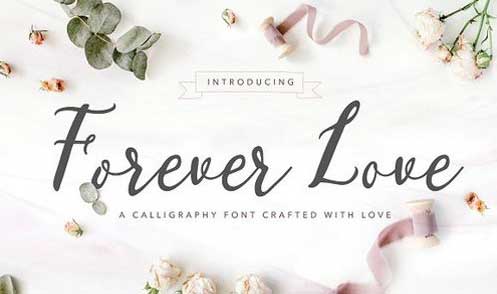 Forever Love: A Calligraphy Font