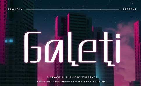 Galeti - Space Futuristic Typeface