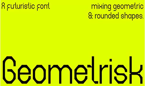 Geometrisk Font Familyns-vol01