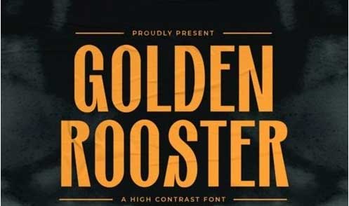 Golden Rooster Font