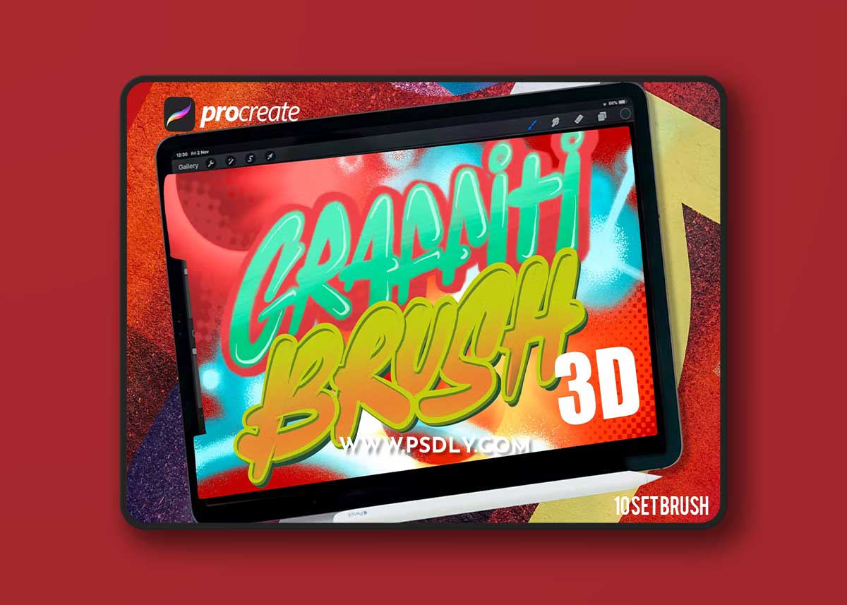 Graffiti Procreate 3d Brush