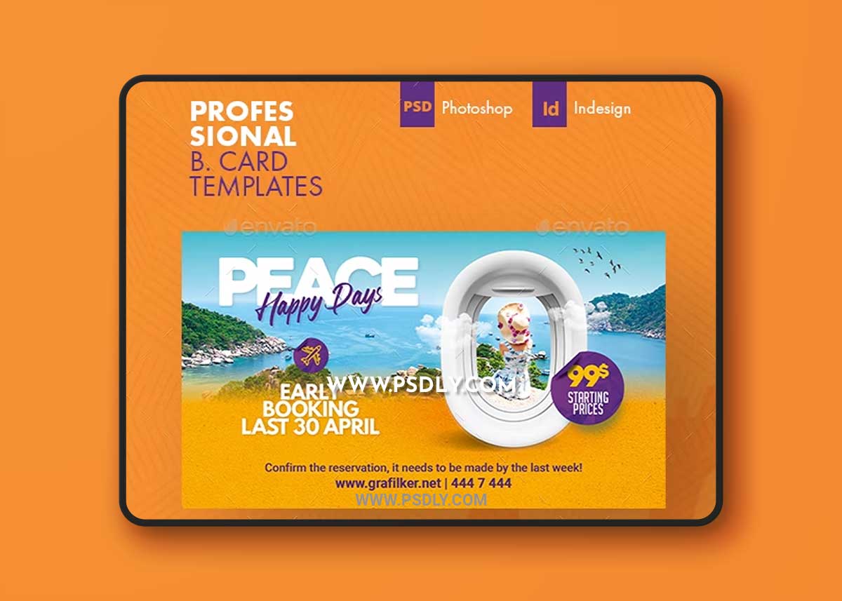 GraphicRiver - Travel Tour Business Card Templates 36501563