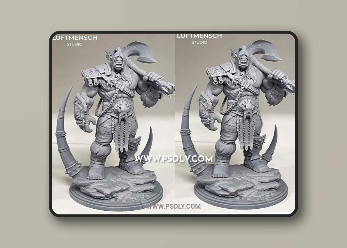 Grommash Hellscream 3D Print Model