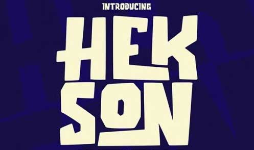 Hekson Handwritten Display Font