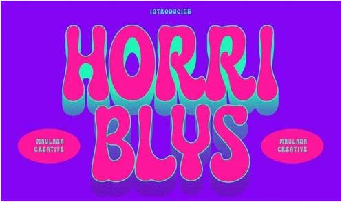 Horriblys Decorative Display Font