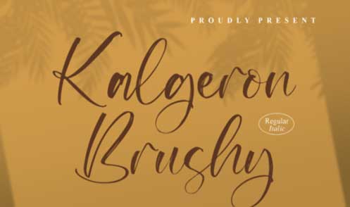 Kalgeron Brushy Font