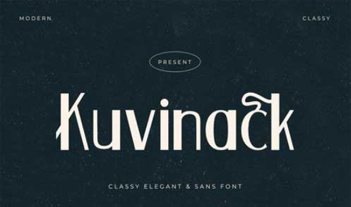 Kuvinack - Classy and Elegant Sans Font