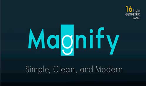 Magnify Font Family
