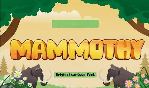 Mammothy – Kids Cartoon Font
