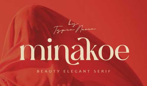 Minakoe - Beauty Elegant Aesthetic Serif