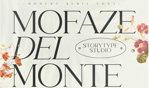 Mofaze Del Monte Serif Font