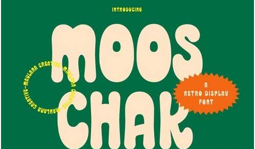 Mooschak Handwritten Display Font